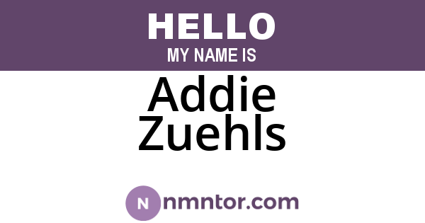 Addie Zuehls