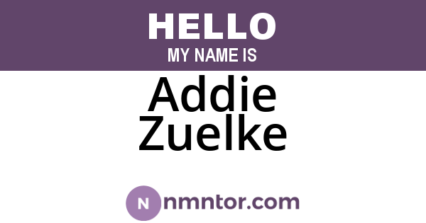 Addie Zuelke