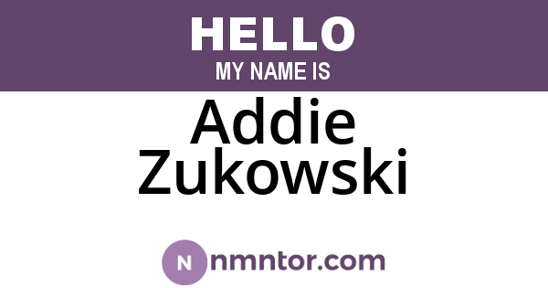 Addie Zukowski