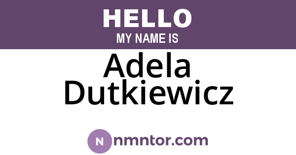 Adela Dutkiewicz