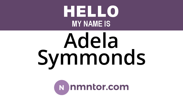 Adela Symmonds