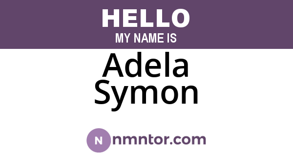 Adela Symon
