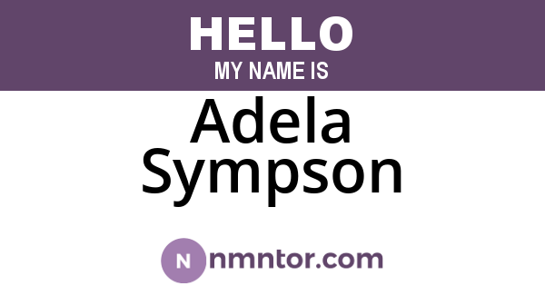 Adela Sympson