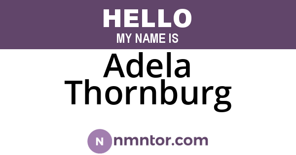 Adela Thornburg