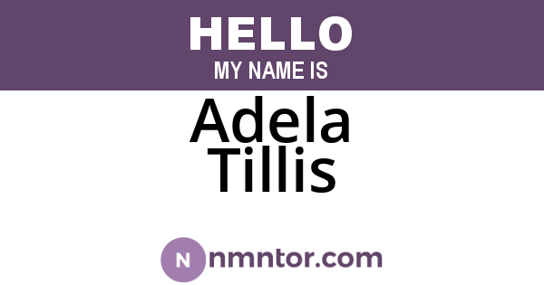 Adela Tillis