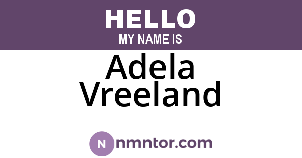Adela Vreeland
