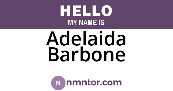 Adelaida Barbone