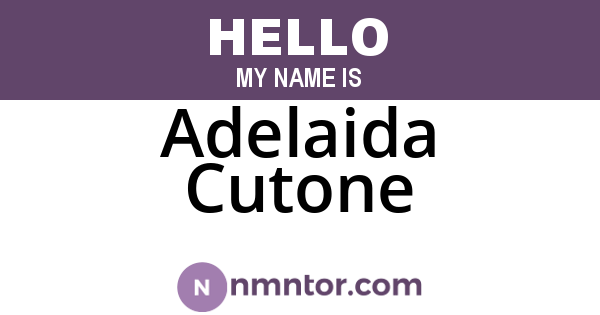 Adelaida Cutone