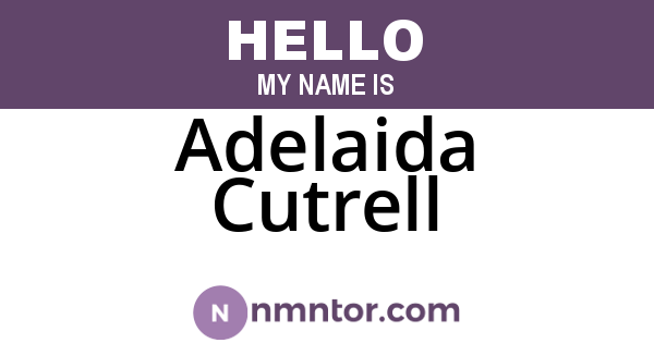 Adelaida Cutrell