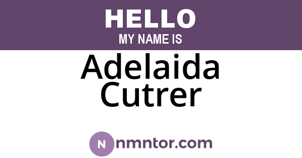 Adelaida Cutrer