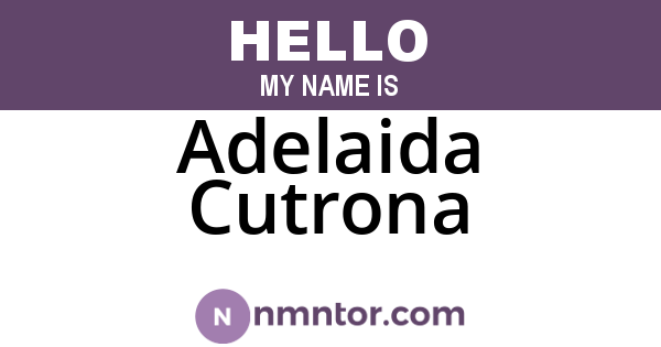Adelaida Cutrona
