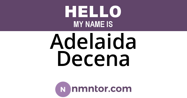 Adelaida Decena