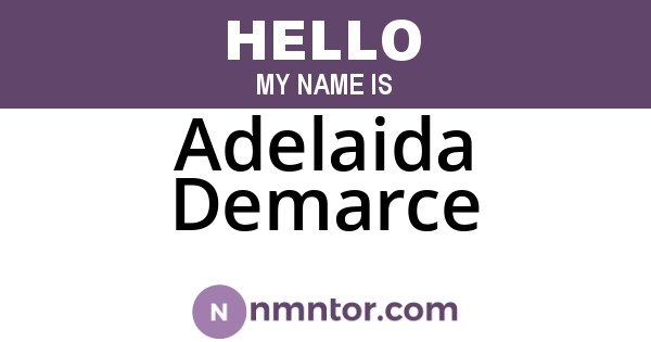 Adelaida Demarce