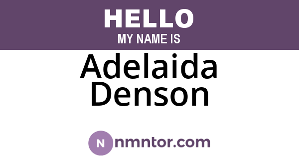 Adelaida Denson