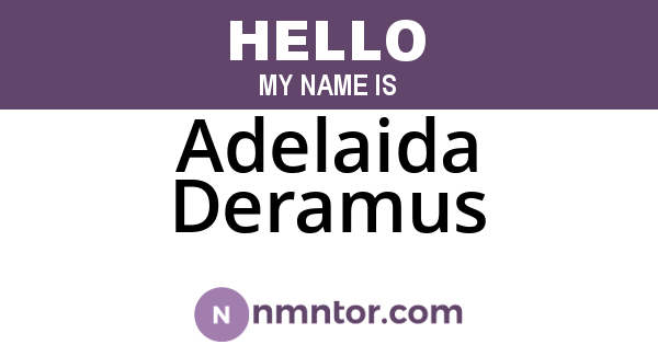 Adelaida Deramus