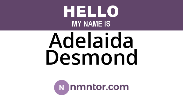 Adelaida Desmond
