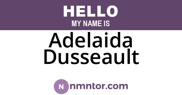 Adelaida Dusseault