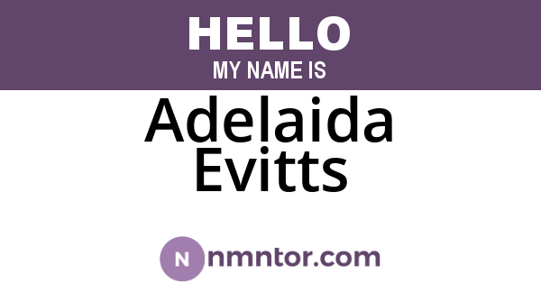 Adelaida Evitts