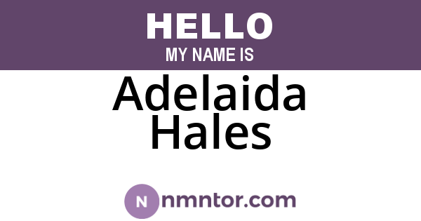 Adelaida Hales