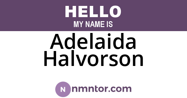 Adelaida Halvorson