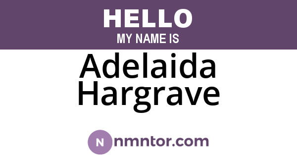 Adelaida Hargrave