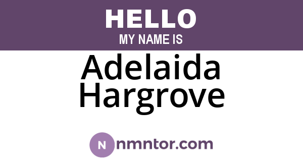 Adelaida Hargrove