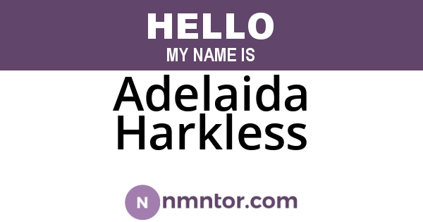 Adelaida Harkless