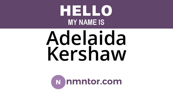 Adelaida Kershaw