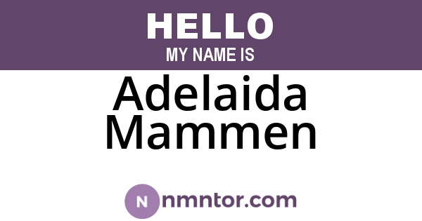 Adelaida Mammen