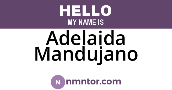 Adelaida Mandujano
