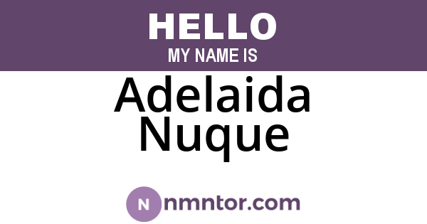 Adelaida Nuque