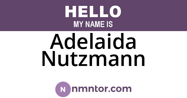 Adelaida Nutzmann
