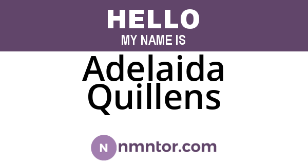 Adelaida Quillens