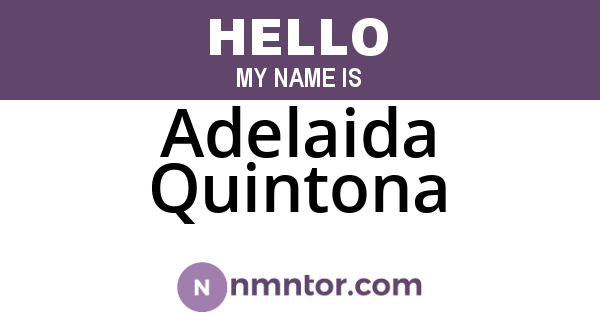 Adelaida Quintona