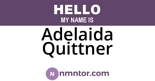 Adelaida Quittner
