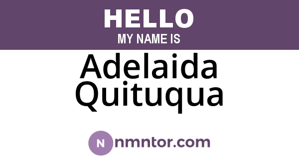 Adelaida Quituqua