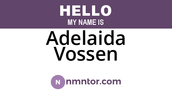 Adelaida Vossen