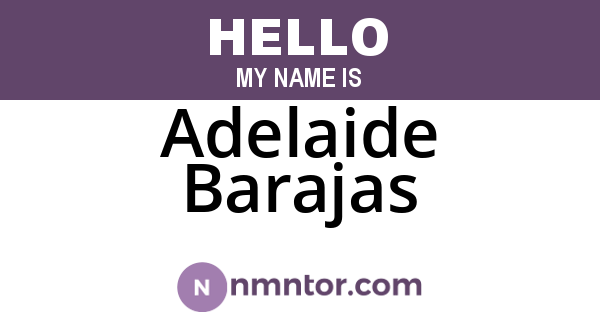Adelaide Barajas