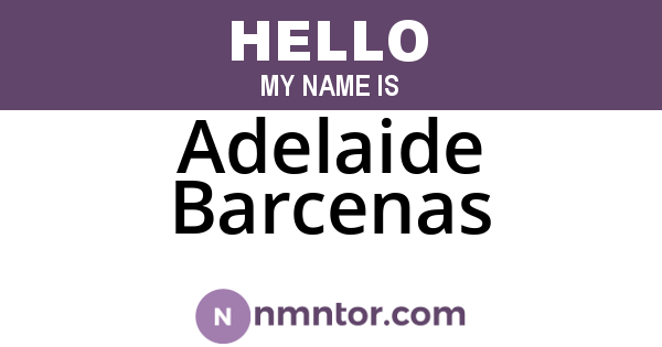 Adelaide Barcenas