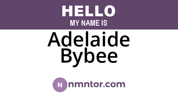 Adelaide Bybee