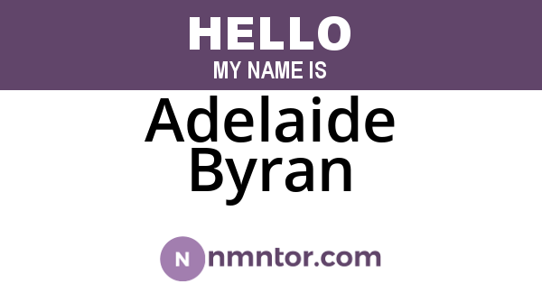 Adelaide Byran