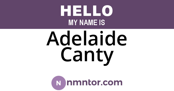Adelaide Canty