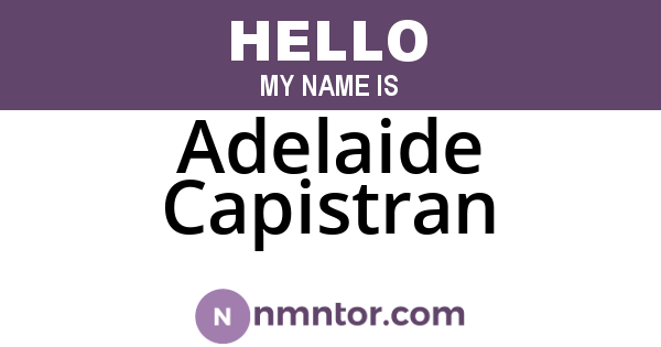 Adelaide Capistran
