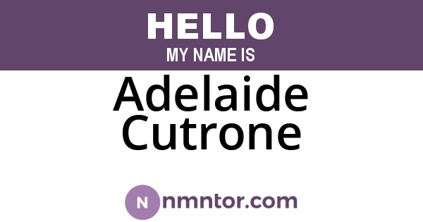 Adelaide Cutrone