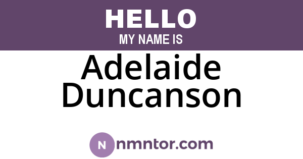 Adelaide Duncanson