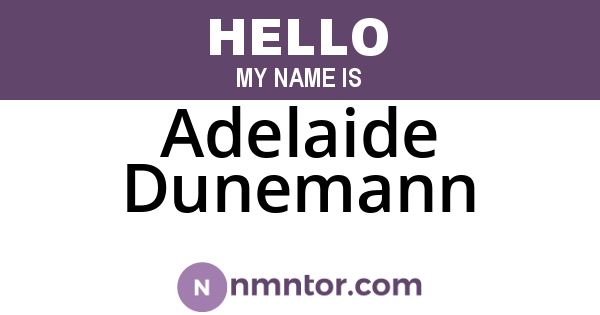 Adelaide Dunemann