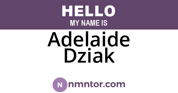 Adelaide Dziak