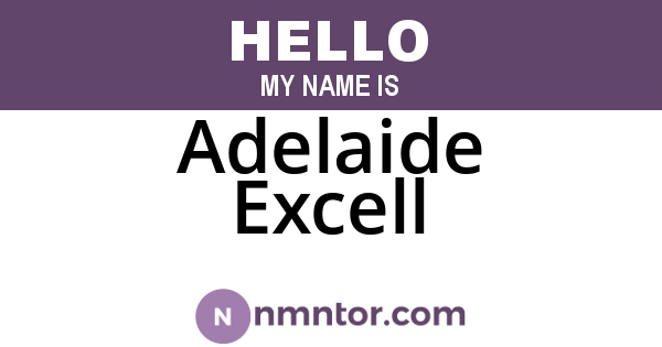 Adelaide Excell