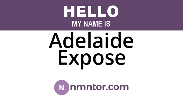 Adelaide Expose