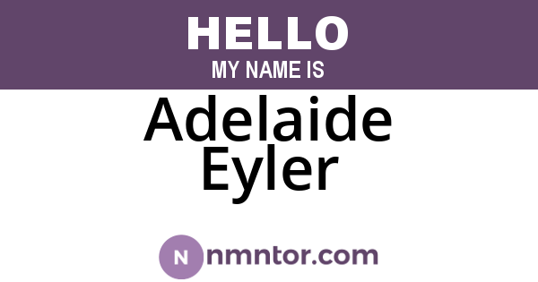 Adelaide Eyler